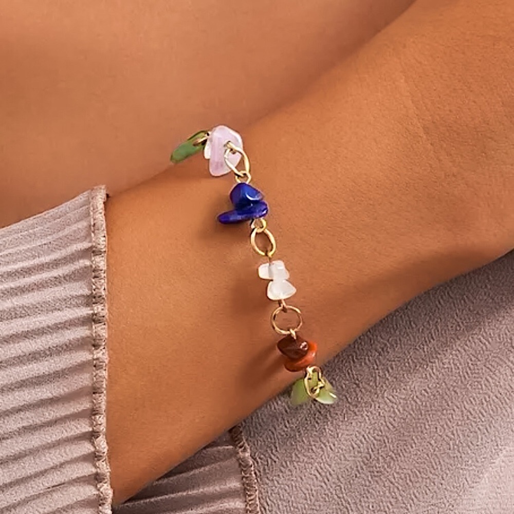 ⚜️𝟯𝟬%𝗢𝗙𝗙 𝗯𝘂𝗻𝗱𝗹𝗲𝘀 𝟯+⚜️ NEW Colorful Stone Bohemian Bracelet